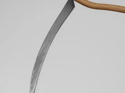 The Scythe Free low-poly 3D model