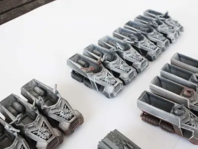 Dystopian APC truck 3D print model