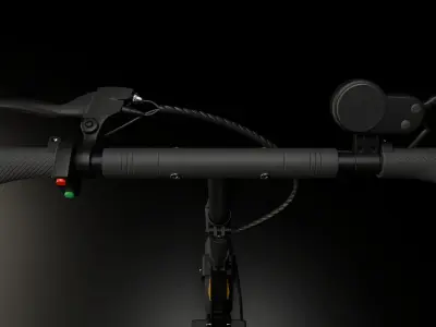 Electric Scooter Low-poly 3D model purchase