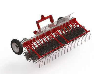 WG 0003 - Rotary harrow 300 3D model