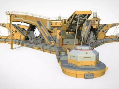Sci fi platform 2 3D model