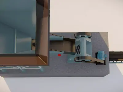 jaw crusher section 3D Model 3D model