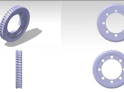 Worm pair Free 3D model