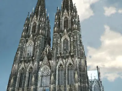 Cologne Cathedral - with interior 3D model