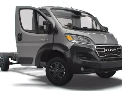 RAM Promaster Chassis Truck SCab 4035WB HQInterior 2023 3D model
