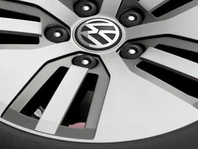 Volkswagen E Golf wheel 3D model
