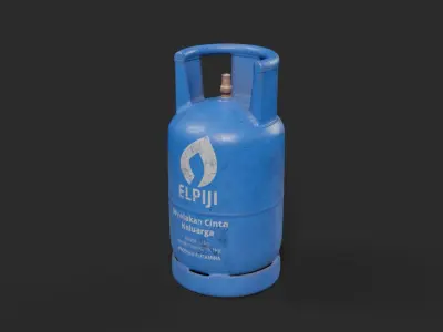 Indonesian LPG -12 kg  Low-poly 3D model
