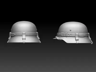 helmet wwii 3D print model