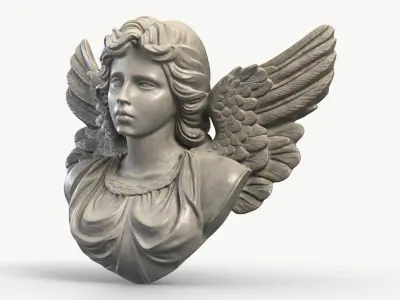 Winged Angel Bust 1 3D model