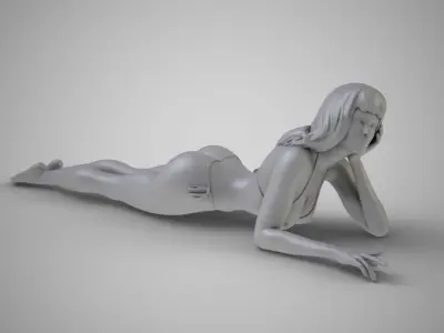 Beach Life Girl 3 3D print model