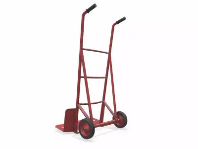 Hand Truck Low-poly PBR Low-poly 3D model