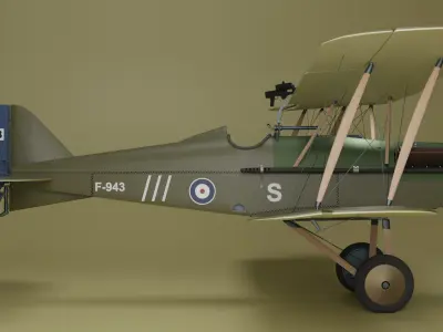 RAF SE5 Aircraft 3D model