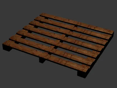 Wood Pallet 2 MAX 2011 3D model