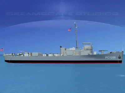 USS PC-1200 Submarine Chaser  3D model
