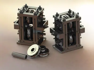Roll form tube Free 3D model