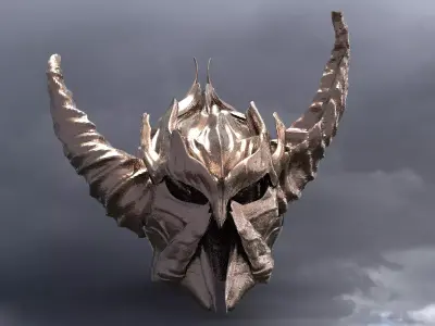 Viking Death Reaper Helmet 1 3D model