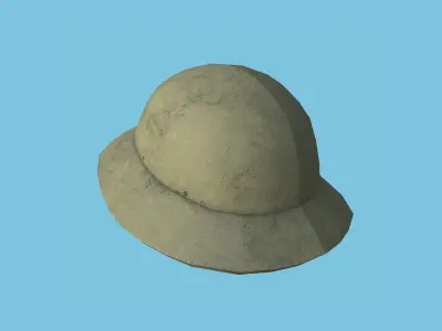 Desert Soldier Helmet - Character Fashion Design Low-poly 3D model