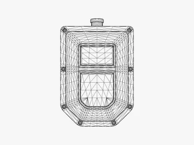 Rusty Electrical Switch Box Low-poly 3D model