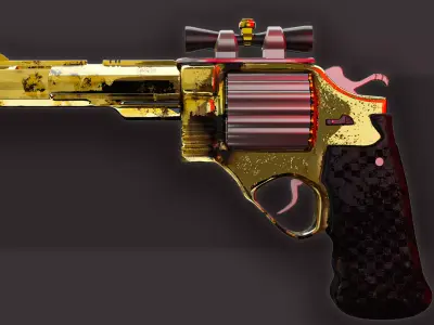 Golden Magnum 3D model