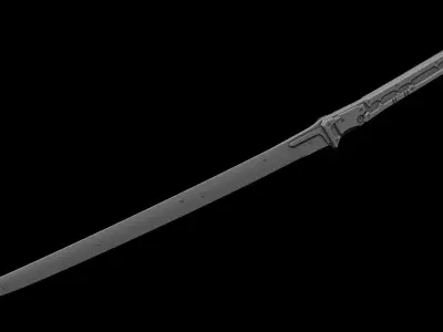 High-frequency Blade Free 3D model