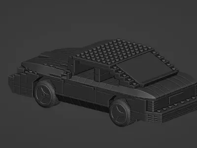 SAAB 900 Turbo 16S Aero LEGO CAR 3D MODEL 3D print model