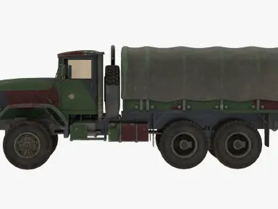 4K Textures Truck M923 Low-poly 3D model