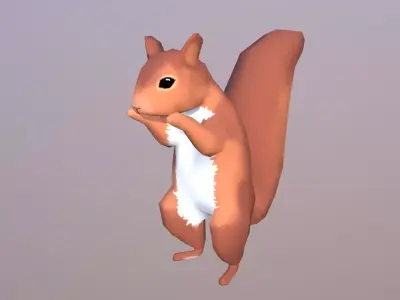 Low-poly Squirrel Low-poly 3D model