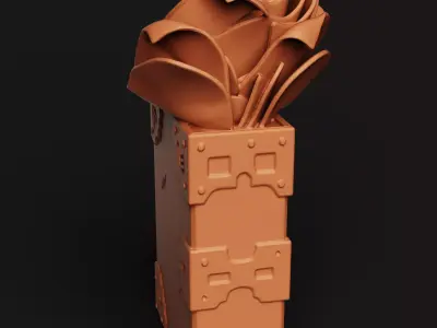 Ancient Spellbook Planter Fantasy Wizard Home Decor 3D print model