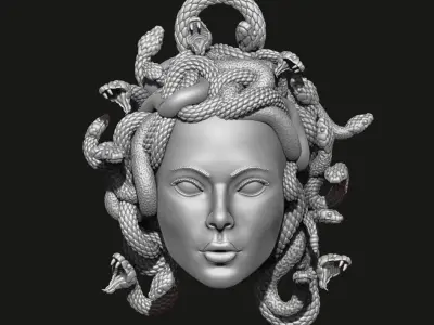 MEDUSA GORGON PENDANT 3D print model