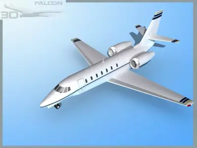 Falcon3D Citation Sovereign C680 FS03 3D model