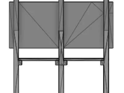 HO scale billboards 8-12ft 3D print model
