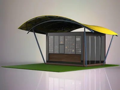 Coffee shop 3D model purchase