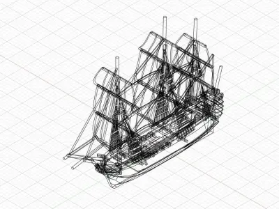 Sail Ship Free 3D print model