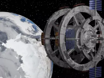 space station 3D model get