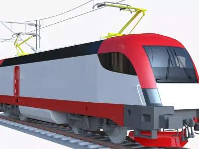 Siemens Taurus locomotive 3D model