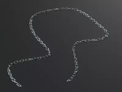 Chain Low-poly 3D model by CebiGameStudio3D
