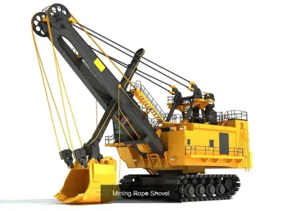 Heavy Construction Machinery 3D Model Pack