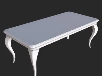 Vintage Furniture Coffee Table PBR Game Ready Free low-poly 3D model