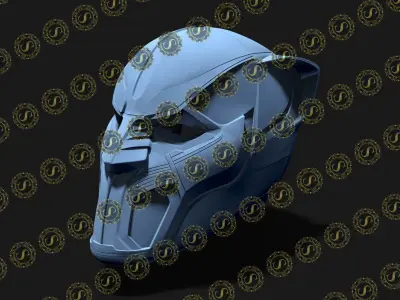 King T Chaka Helmet Wakanda Mask Cowl for 3d printing 3D model