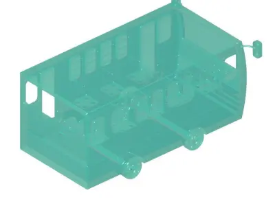 Fantastic Cartoon Bus 3D model