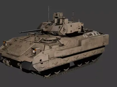 Desert M3A3 Bradley 3D model