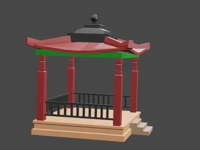 KAJA-Gazebo Sederhana 3D model