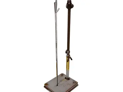 Industrial Utility Station Stand 3D model