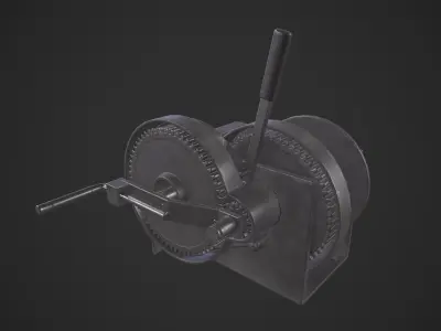 Crank Mechanism Low-poly 3D model purchase