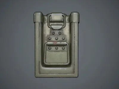 Military Ammunition Box Low-poly 3D model