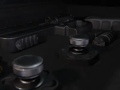 FPS Revolver Kit Low-poly 3D model