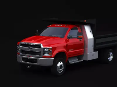 2020 Chevrolet Silverado 4500HD Dump Truck 3D model
