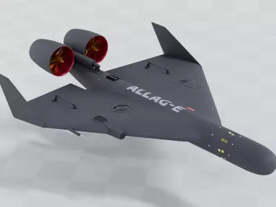 ALLAG-E - Military interceptor drone 3D model