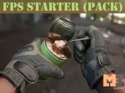 FPS STARTER PACK Low-poly 3D model