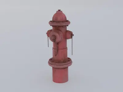 Fire hydrant Low-poly 3D model get